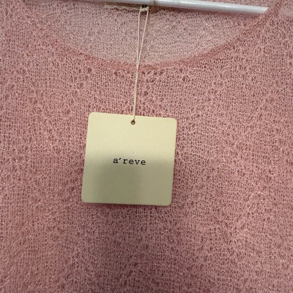 A’reve For Anthrapology Medium Women’s Long Sleeve Knit Top With Ruffles - Picture 3 of 5